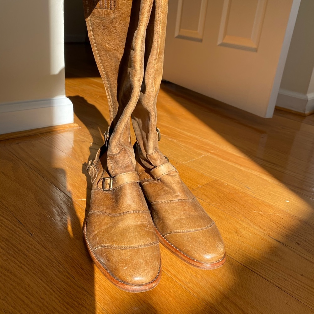 Belstaff Leather Boots Brown